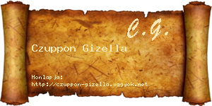 Czuppon Gizella névjegykártya